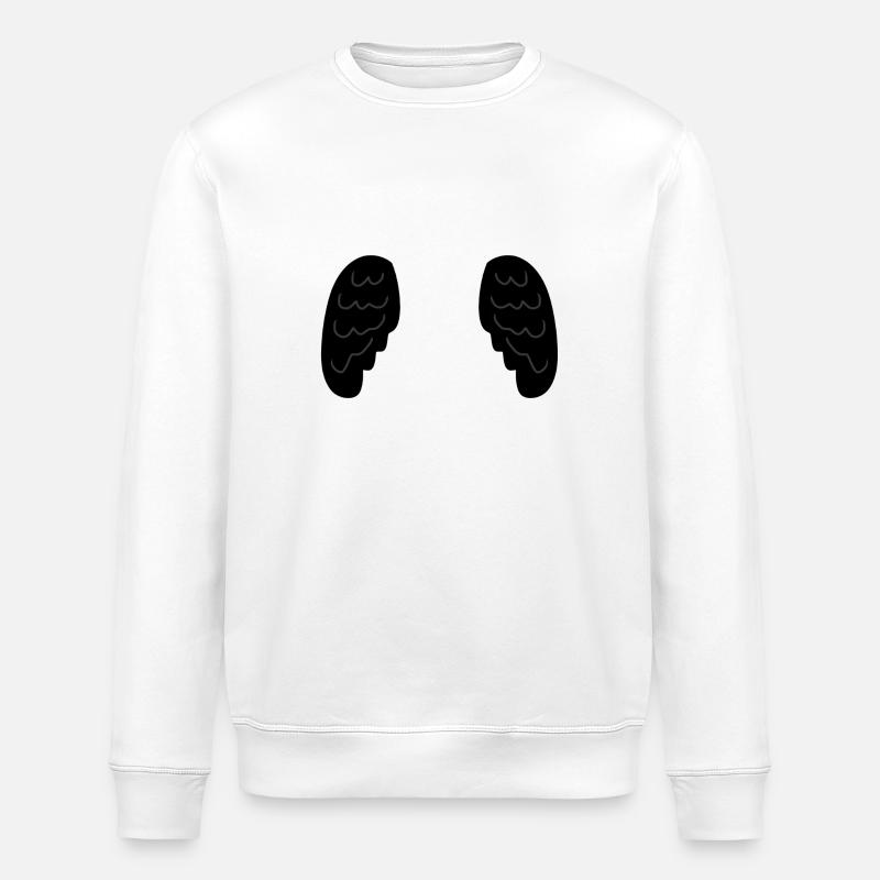 Flügel Symbol Engel - Stanley/Stella Unisex Bio-Sweatshirt ROLLER - Weiß