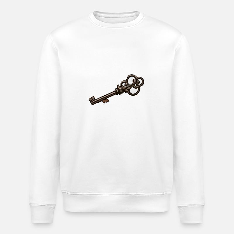 Key / Lock / Locked / Security - Stanley/Stella ROLLER Unisex Organic Sweatshirt - white