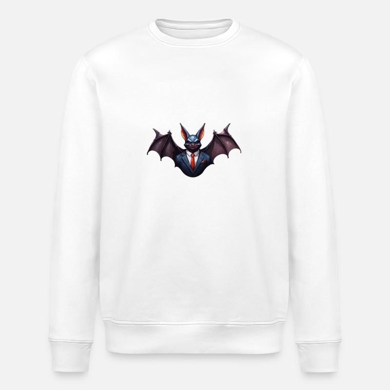 Chauve-souris / Vampire / Dracula / Animal / Halloween - Sweat bio ROLLER Stanley/Stella Unisexe - blanc