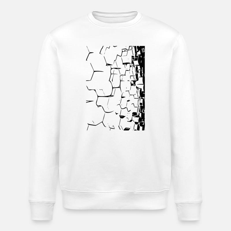 Nb d’aubes 3D - Sweat bio ROLLER Stanley/Stella Unisexe - blanc