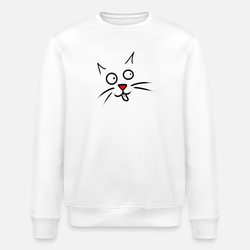 cat - Sweat bio ROLLER Stanley/Stella Unisexe - blanc