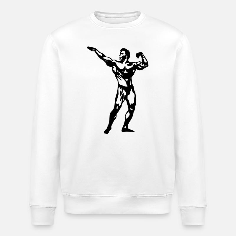 Bodybuilding - Stanley/Stella Unisex Bio-Sweatshirt ROLLER - Weiß