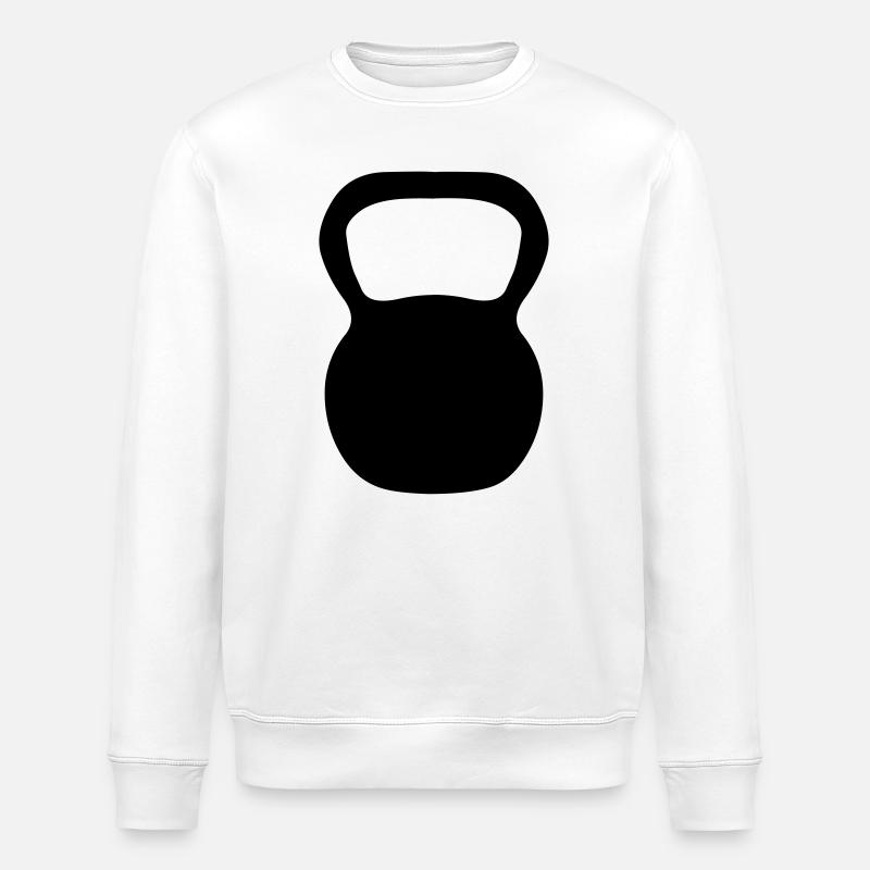 Kettle Bell - Stanley/Stella ROLLER Unisex Organic Sweatshirt - white