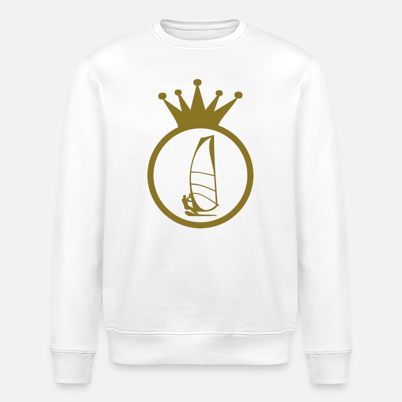 Windsurfen / Windsurfer / Windsurf / Windsurfing - Stanley/Stella Unisex Bio-Sweatshirt ROLLER - Weiß