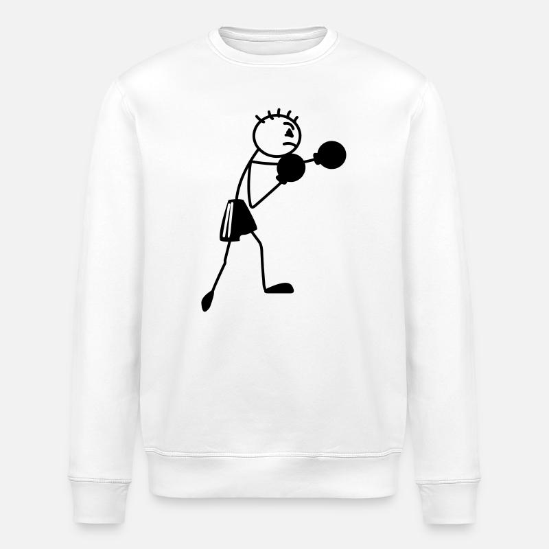 Figurine de boxe Stickmen - Sweat bio ROLLER Stanley/Stella Unisexe - blanc