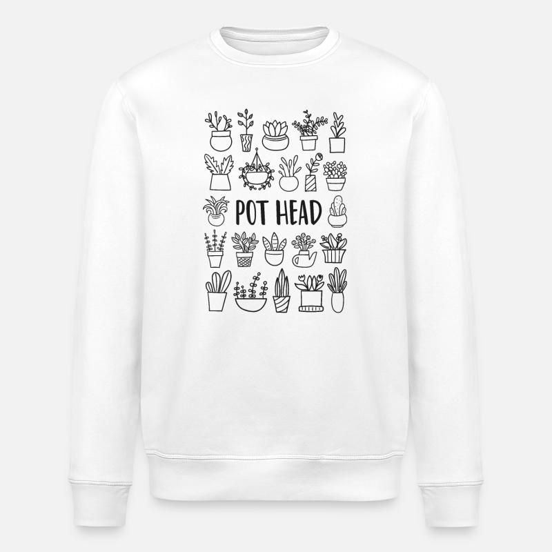 Pflanzen Garten Gärtner - Stanley/Stella Unisex Bio-Sweatshirt ROLLER - Weiß
