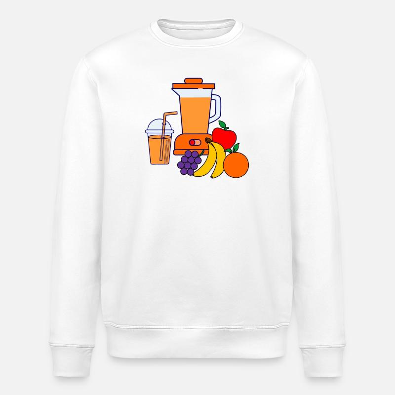 Blender for smoothie and blender - Stanley/Stella ROLLER Unisex Organic Sweatshirt - white