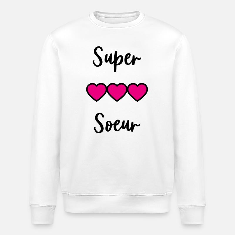 SUPER SCHWESTER - Stanley/Stella Unisex Bio-Sweatshirt ROLLER - Weiß