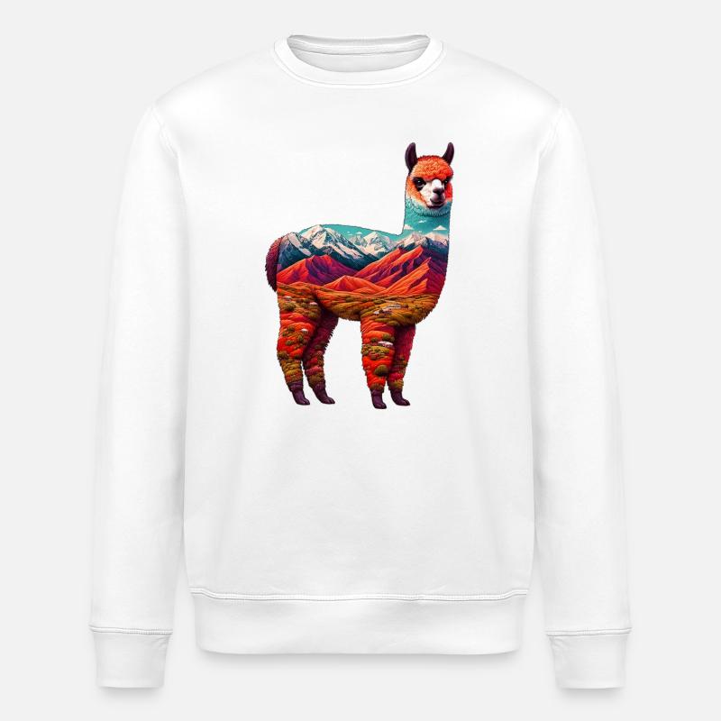 Alpaca - Stanley/Stella ROLLER Unisex Organic Sweatshirt - white