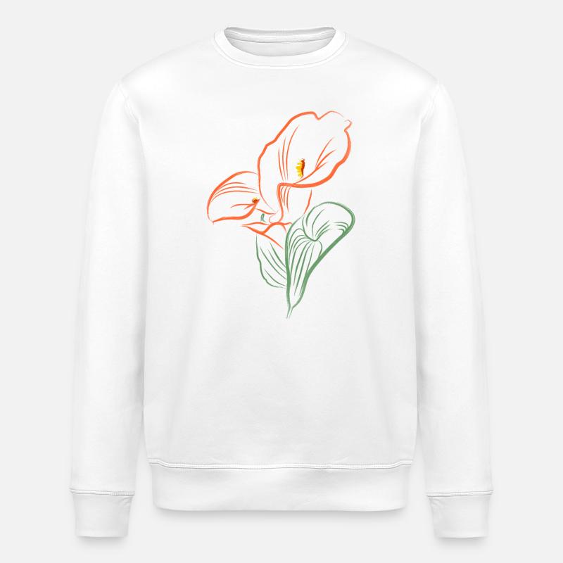 CALLA AutmnOrange - Stanley/Stella Unisex Bio-Sweatshirt ROLLER - Weiß
