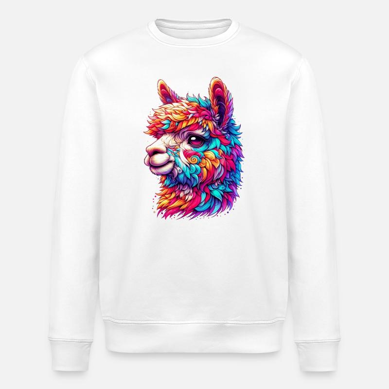 Alpaka - Stanley/Stella Unisex Bio-Sweatshirt ROLLER - Weiß