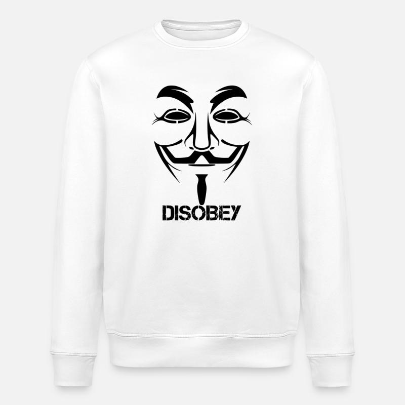 Disobey Anonymous - Stanley/Stella Unisex Bio-Sweatshirt ROLLER - Weiß