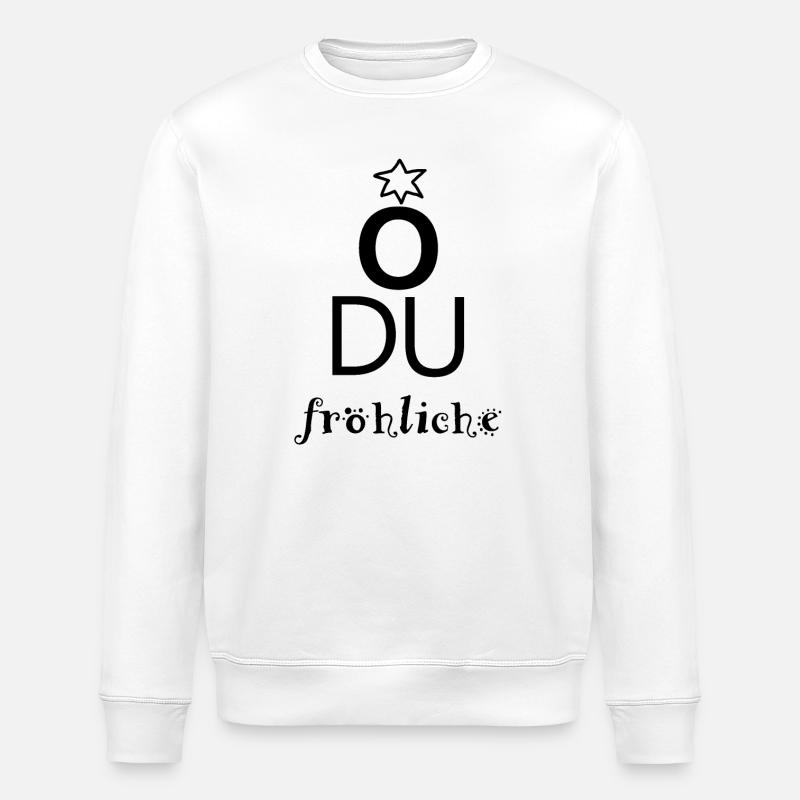 Ô joyeux joyeux - Sweat bio ROLLER Stanley/Stella Unisexe - blanc