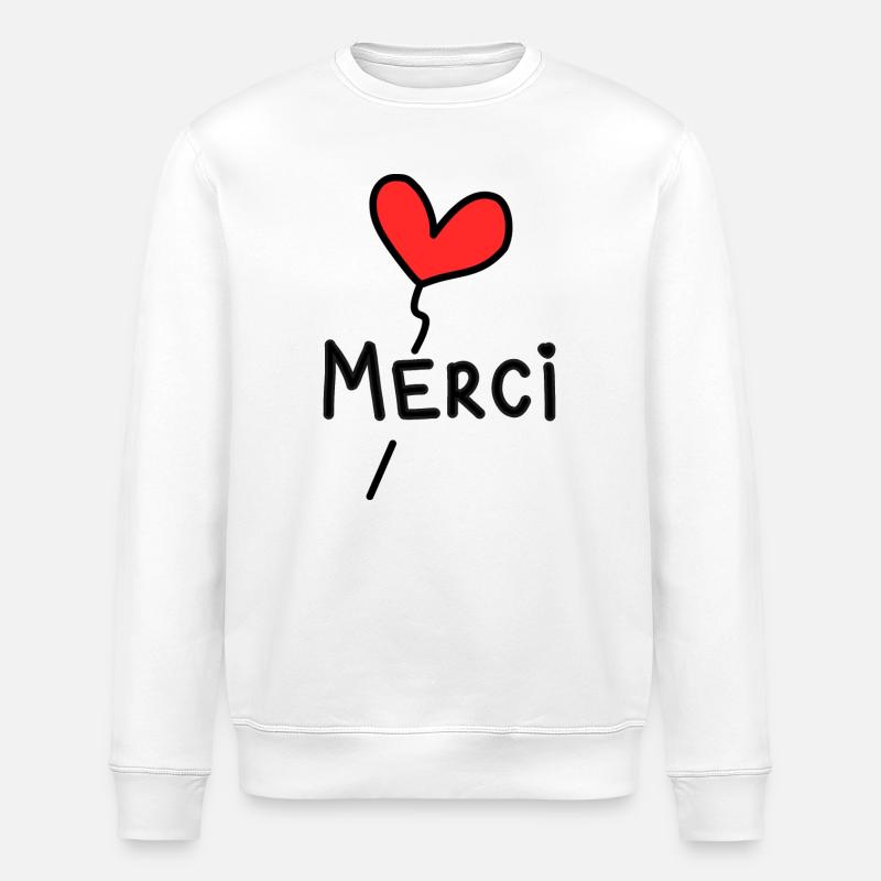 MERCI. MAÎTRESSE. MAÎTRE. MERCI MAÎTRESSE - Sweat bio ROLLER Stanley/Stella Unisexe - blanc