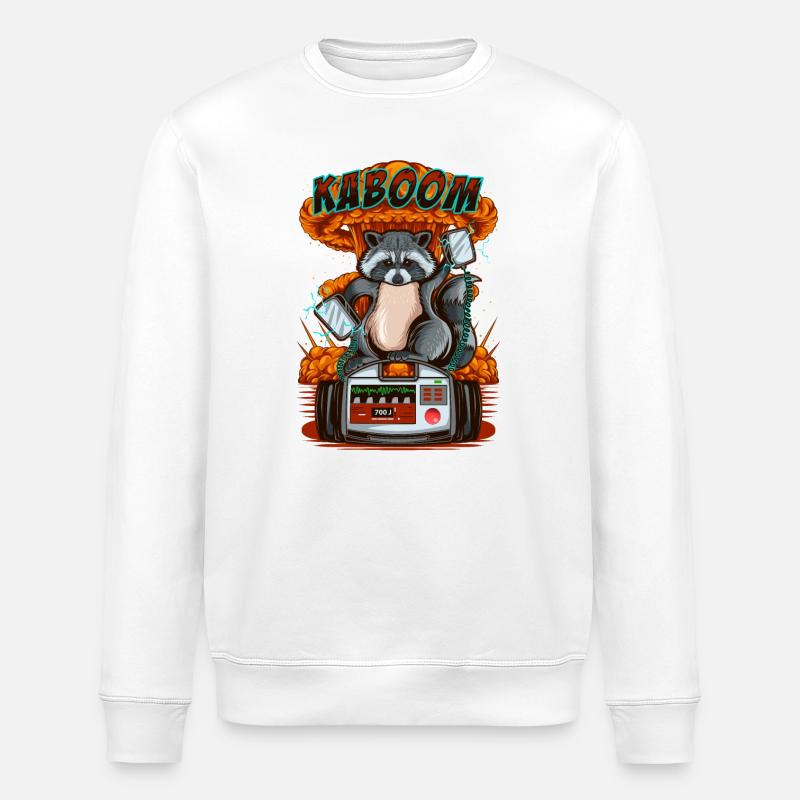 Rettungsdienst - Fun Shirt Design - Stanley/Stella Unisex Bio-Sweatshirt ROLLER - Weiß