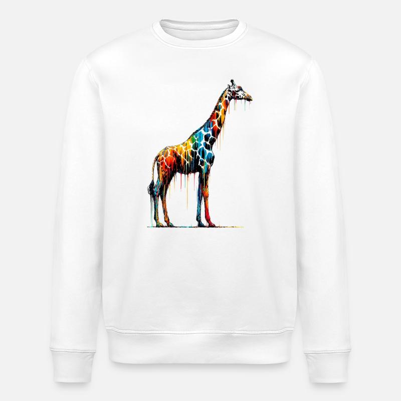 Giraffe - Stanley/Stella Unisex Bio-Sweatshirt ROLLER - Weiß