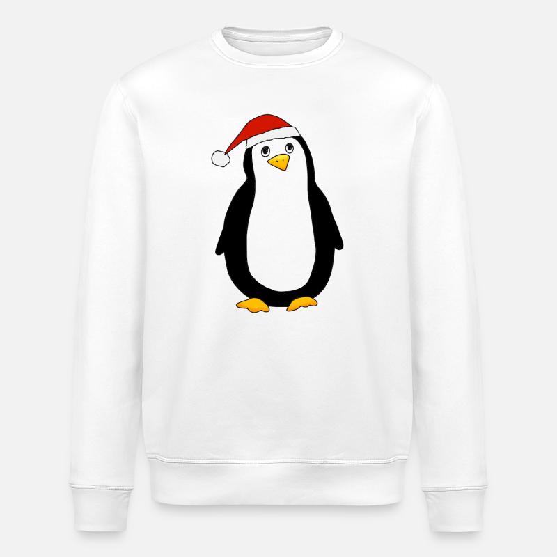 Pingouin de Noël - Sweat bio ROLLER Stanley/Stella Unisexe - blanc