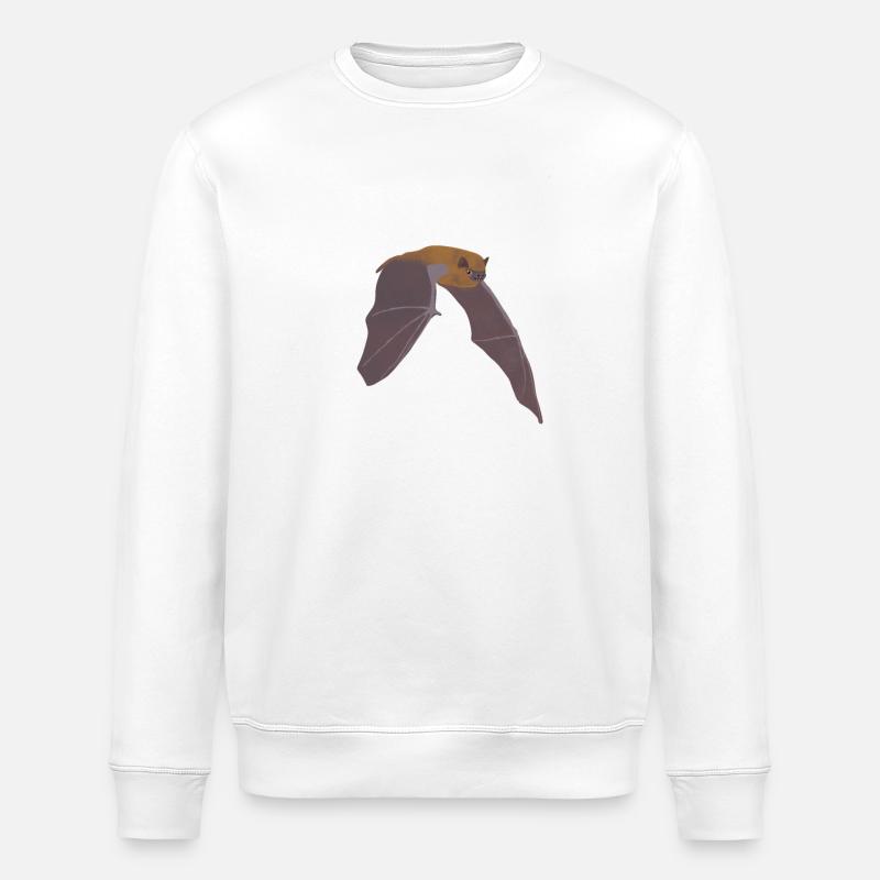 Fledermaus - Stanley/Stella Unisex Bio-Sweatshirt ROLLER - Weiß