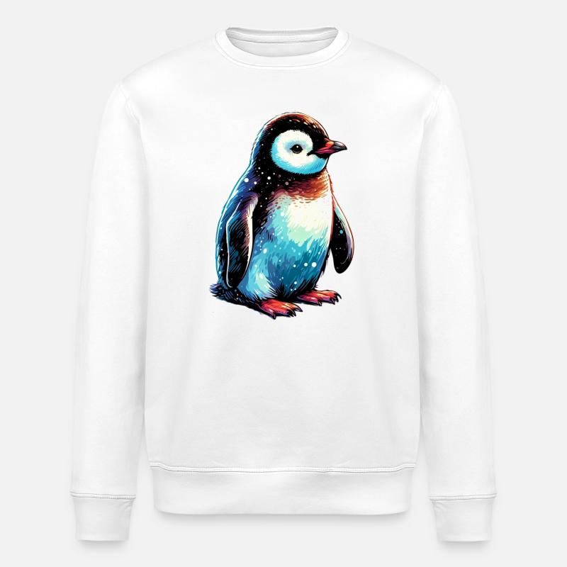 Pinguin - Stanley/Stella Unisex Bio-Sweatshirt ROLLER - Weiß