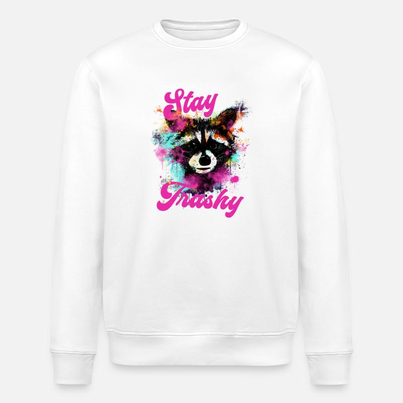 Restez trash - Sweat bio ROLLER Stanley/Stella Unisexe - blanc