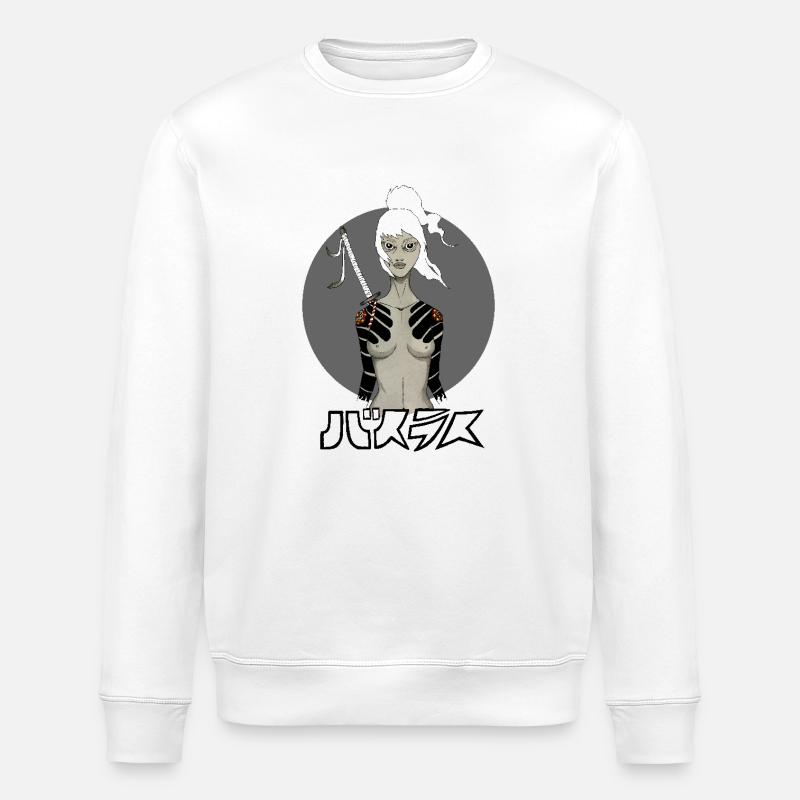 Samurai Girl - Stanley/Stella Unisex Bio-Sweatshirt ROLLER - Weiß