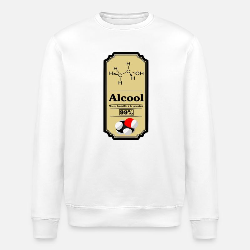 Alcool - Sweat bio ROLLER Stanley/Stella Unisexe - blanc
