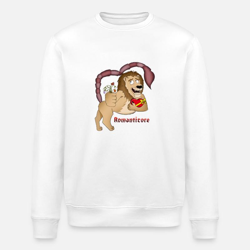 Romatisches Mantikor Design - Stanley/Stella Unisex Bio-Sweatshirt ROLLER - Weiß
