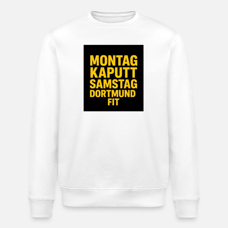 Dortmund - Sweat bio ROLLER Stanley/Stella Unisexe - blanc