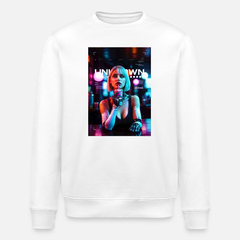 Neon dreams - Stanley/Stella Unisex Bio-Sweatshirt ROLLER - Weiß