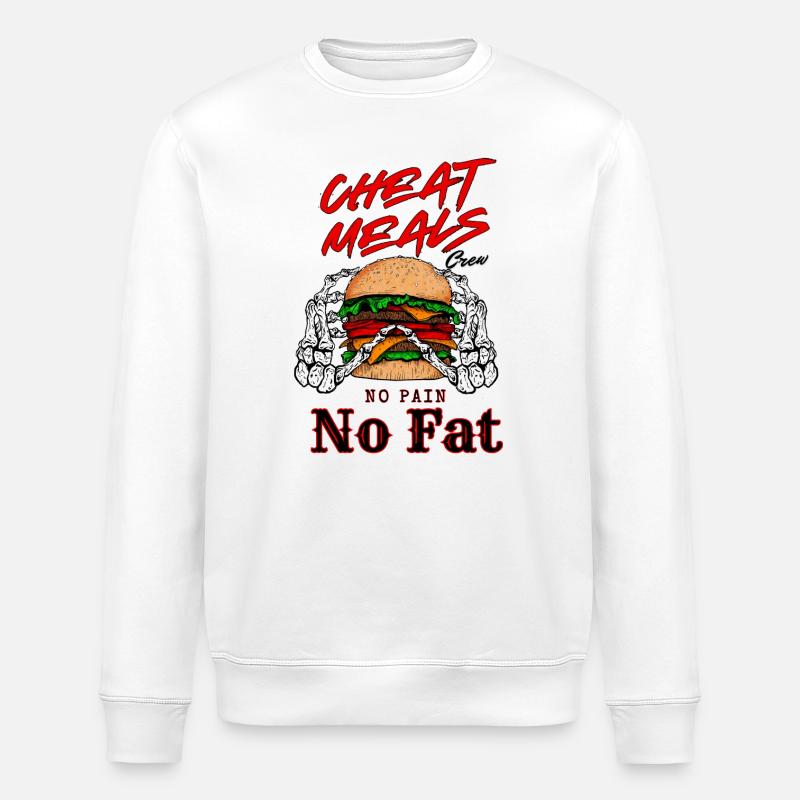 Cheat Meal Edition  - Sweat bio ROLLER Stanley/Stella Unisexe - blanc