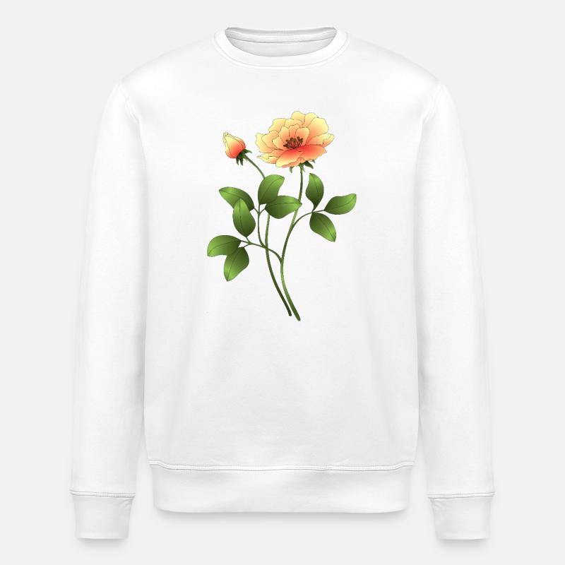 Blume - Stanley/Stella Unisex Bio-Sweatshirt ROLLER - Weiß