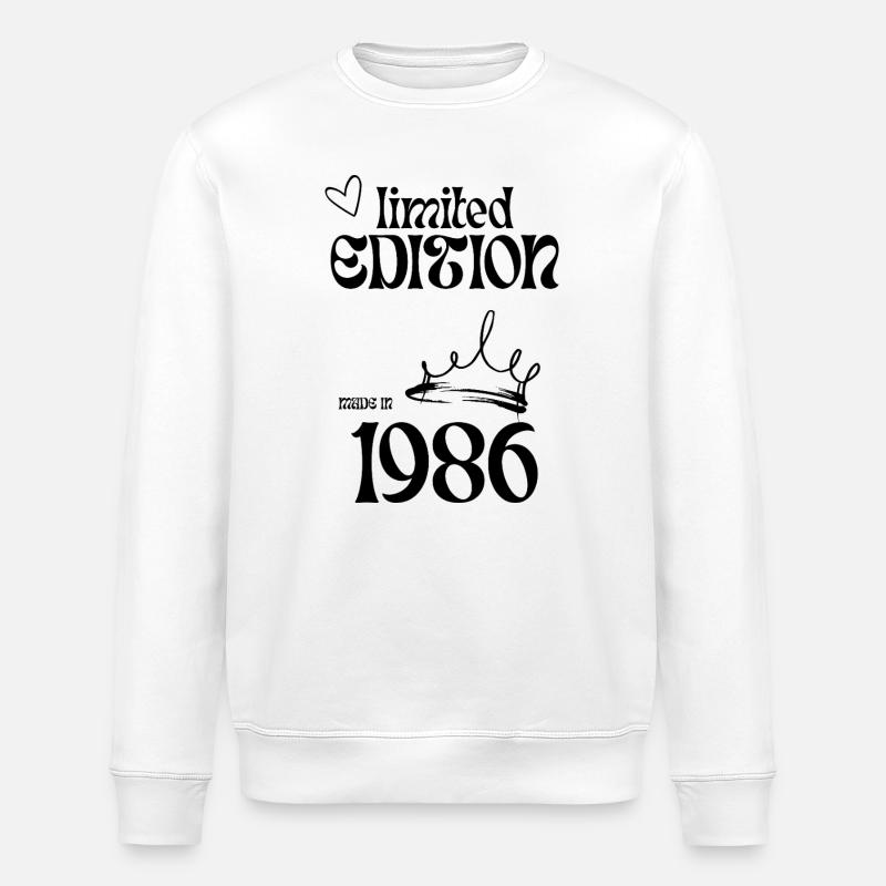 Cadeau d’anniversaire 1986 40 Épouse - Sweat bio ROLLER Stanley/Stella Unisexe - blanc
