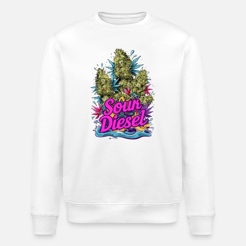 Sour Diesel - Stanley/Stella Unisex Bio-Sweatshirt ROLLER - Weiß