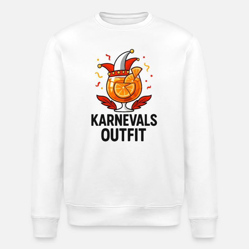 Carnival Outfit Carnival Carnival Aperoliker - Stanley/Stella ROLLER Unisex Organic Sweatshirt - white