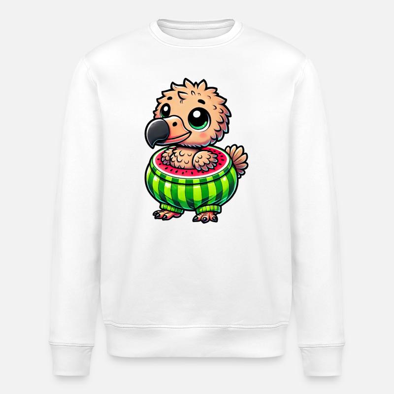 Fruit fantaisiste de pastèque dodo - Sweat bio ROLLER Stanley/Stella Unisexe - blanc