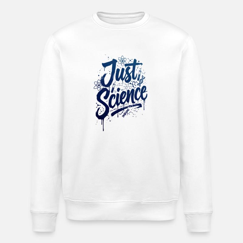 Po prostu Science Blue Splash - Ekologiczna bluza typu unisex Stanley/Stella ROLLER - biały