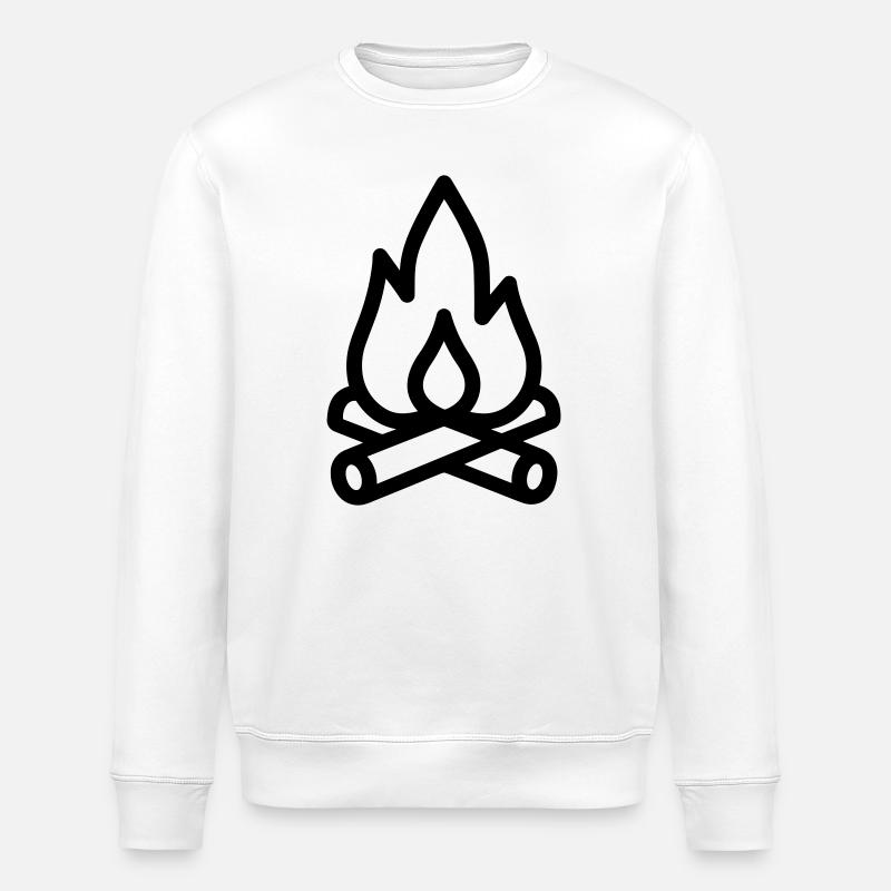 Lagerfeuer - Stanley/Stella Unisex Bio-Sweatshirt ROLLER - Weiß