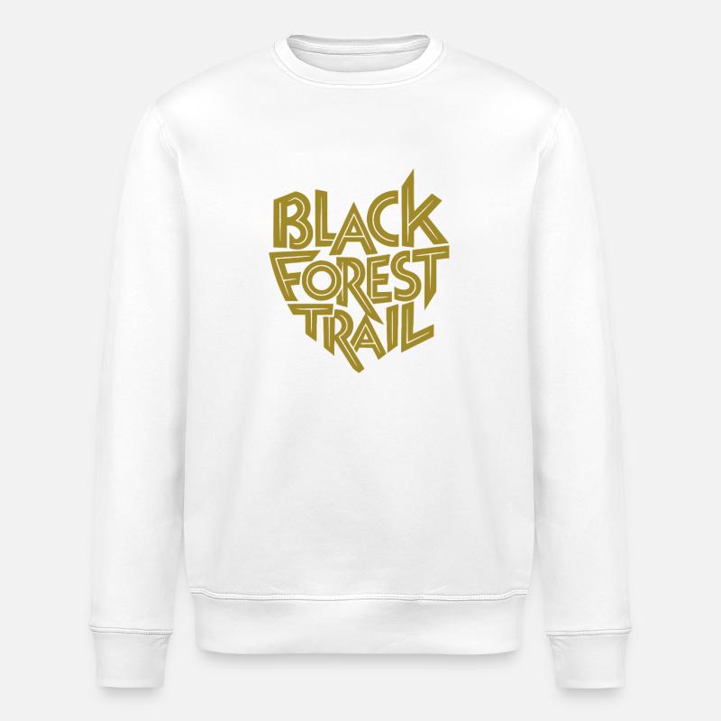Black Forest Trail Schriftzug - Stanley/Stella Unisex Bio-Sweatshirt ROLLER - Weiß