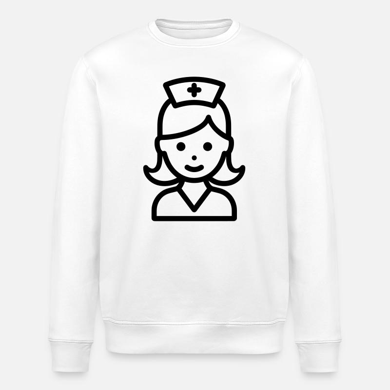 Krankenschwester - Stanley/Stella Unisex Bio-Sweatshirt ROLLER - Weiß