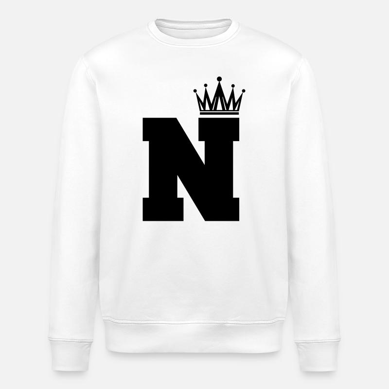 N Krone - Stanley/Stella Unisex Bio-Sweatshirt ROLLER - Weiß