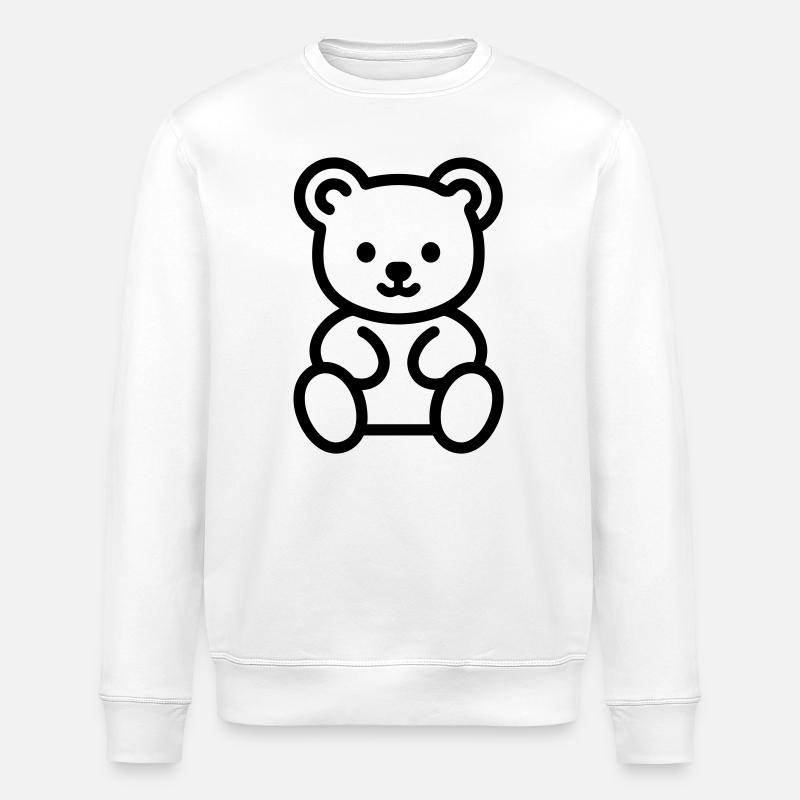 ourson - Sweat bio ROLLER Stanley/Stella Unisexe - blanc