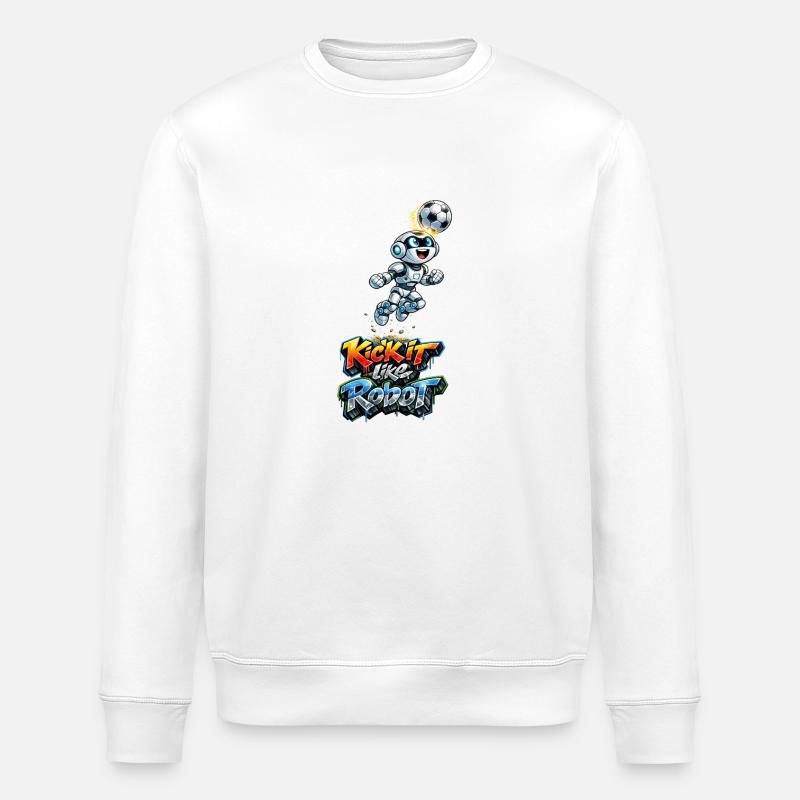 Robot d’en-tête - Sweat bio ROLLER Stanley/Stella Unisexe - blanc