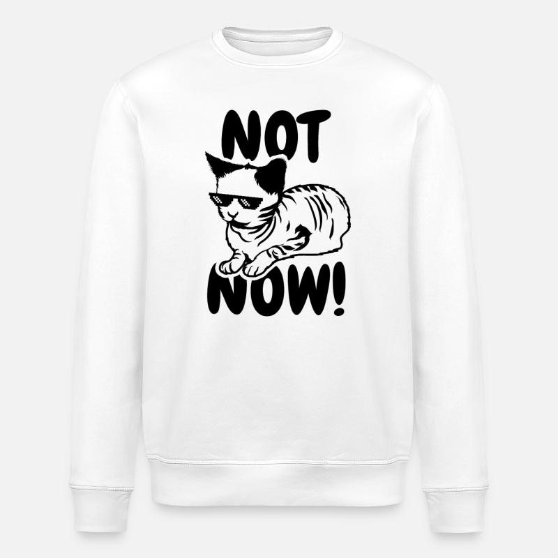 Pas maintenant - Sweat bio ROLLER Stanley/Stella Unisexe - blanc