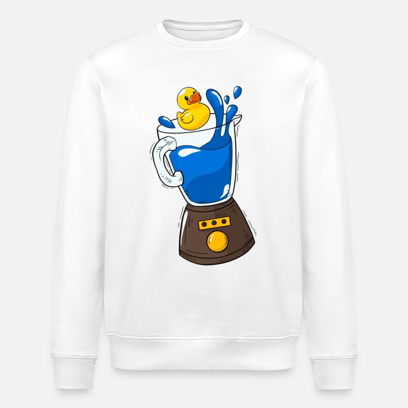 Blender Duck - Stanley/Stella ROLLER Unisex Organic Sweatshirt - white