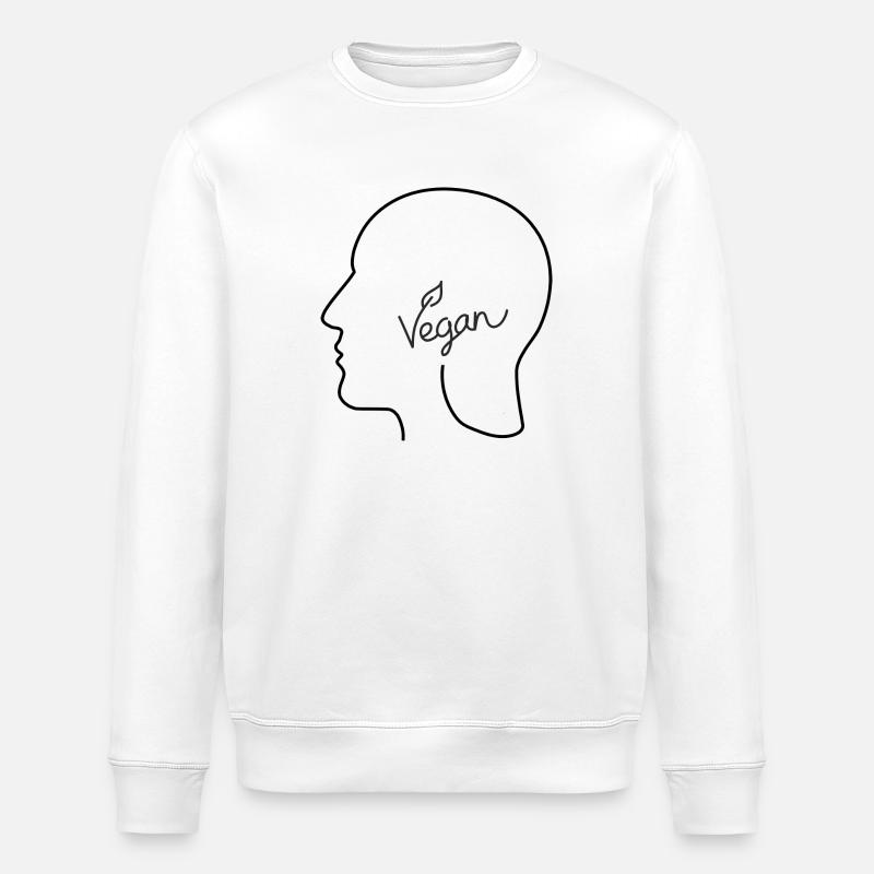 Vegan Head - Stanley/Stella Unisex Bio-Sweatshirt ROLLER - Weiß
