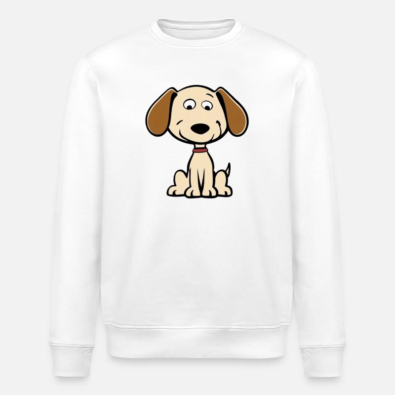 Baby Hund - Stanley/Stella Unisex Bio-Sweatshirt ROLLER - Weiß