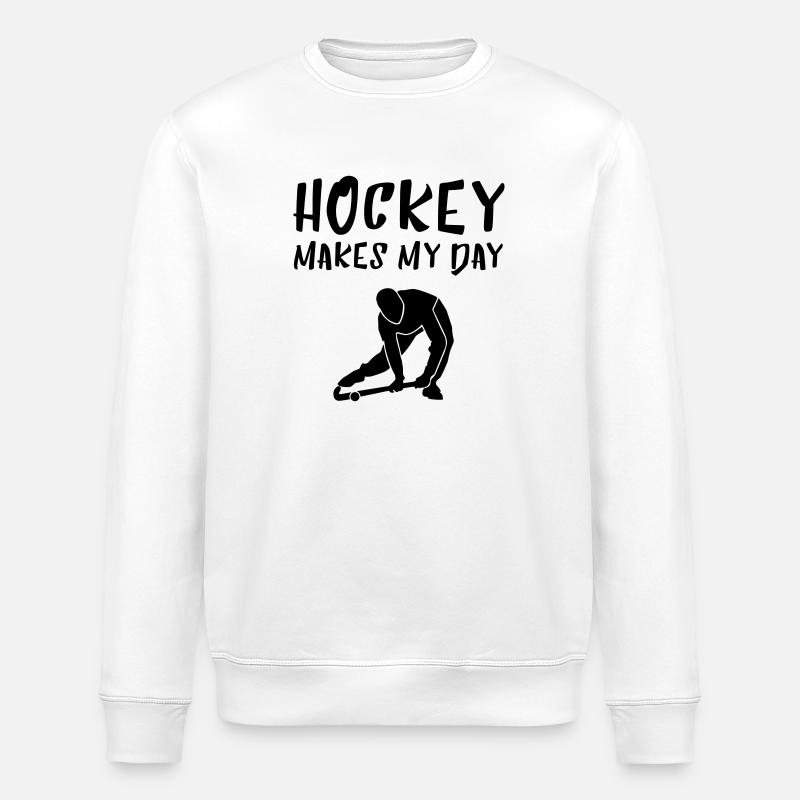 HOCKEY fait mon jour - Sweat bio ROLLER Stanley/Stella Unisexe - blanc