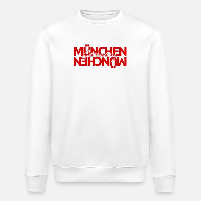 München Germany Script Overlay - Stanley/Stella Unisex Bio-Sweatshirt ROLLER - Weiß