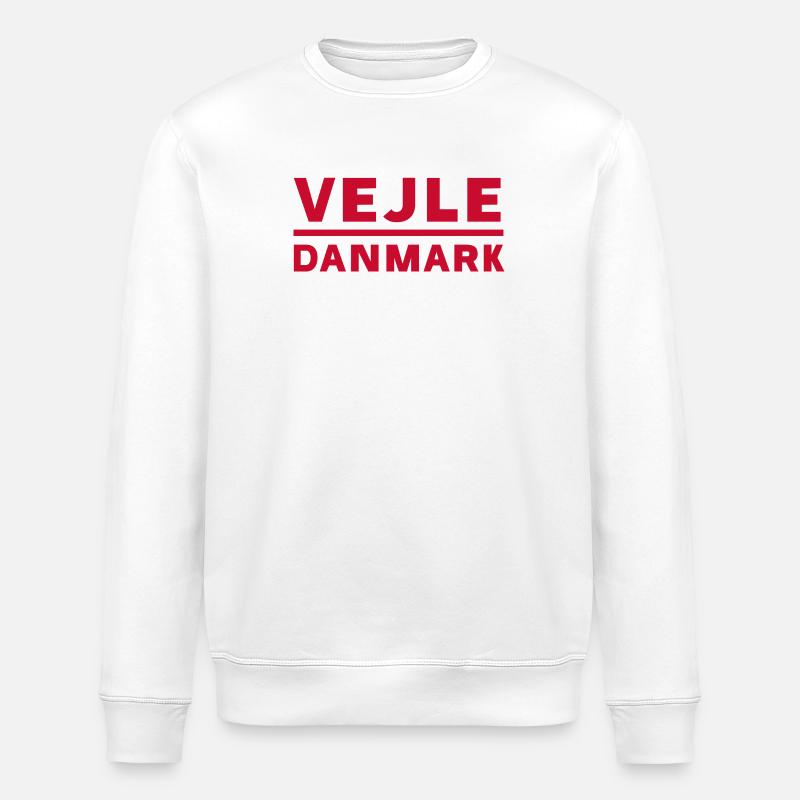 Vejle, Dänemark - Stanley/Stella Unisex Bio-Sweatshirt ROLLER - Weiß