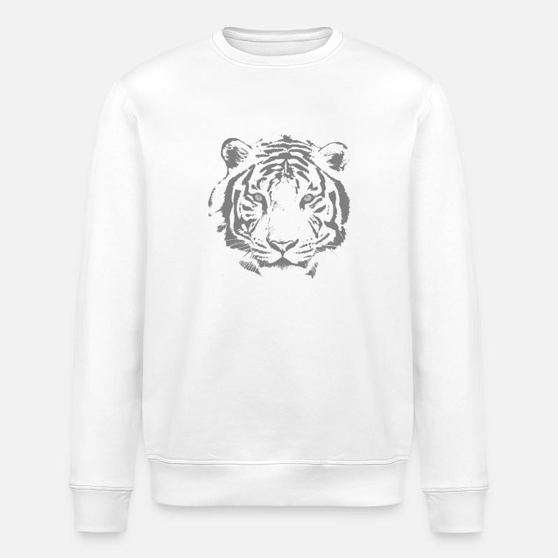 Tiger - Stanley/Stella Unisex Bio-Sweatshirt ROLLER - Weiß